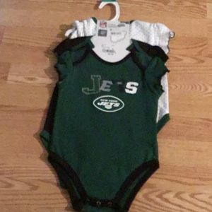 New York Jets infant 18 month onesie 3 piece set